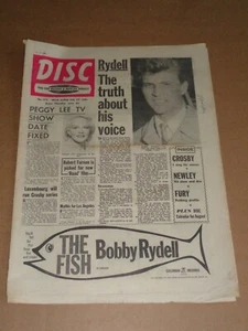 Disc - July 29 1961 Peggy Lee/Bobby Rydell cover (Billy Fury/Alan Freeman) - Imagen 1 de 1