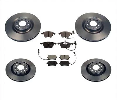Front & Rear Rotors & Ceramic Brake Pad Set 6pc for AUDI S4 2004-2009 - Image 1 of 4