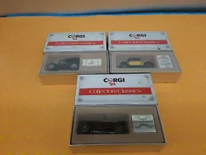 3-1:43 Corgi 1985 Collectors Classic Cars All New In Boxes Nice Lot Shelf E3 - Picture 1 of 12