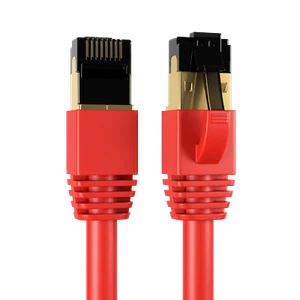 CAT8 RED SFTP Ethernet Cable 40Gbps 2GHz Copper LAN Wire 0.5FT- 75FT Multi LOT - Picture 1 of 15
