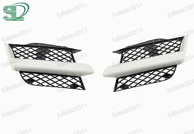 Par de para-choque dianteiro grade superior grade de malha para Mitsubishi Outlander 2003-2006 - Imagem 1 de 3