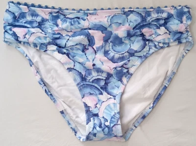 TOMMY BAHAMA Island Cays Abalone Blue Print Bikini Bottom Swim Size Large - Image 1 of 4