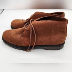 Westies Vintage Brown Leather Ankle Plaid Chukka Boots Size 7 - Picture 1 of 11