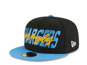 Gorra ajustada New Era Los Angeles Chargers NFL Draft 22 negra 59Fifty para hombre - Imagen 1 de 5