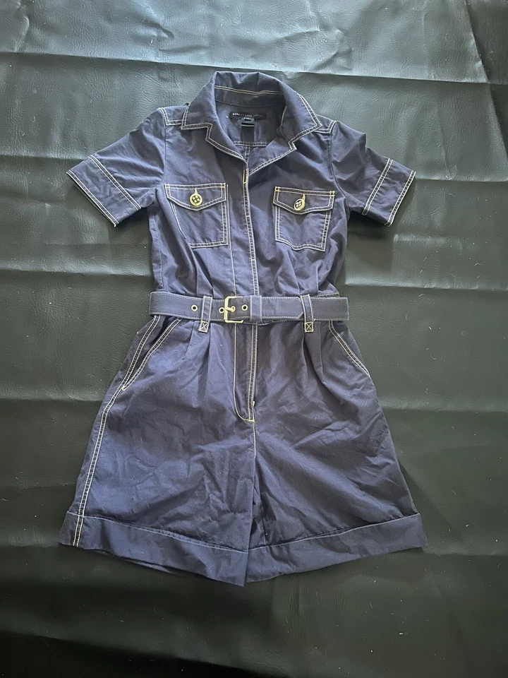 Mono corto Marc By Marc Jacobs azul marino talla 4 algodón con bolsillos Foto 1 de 2