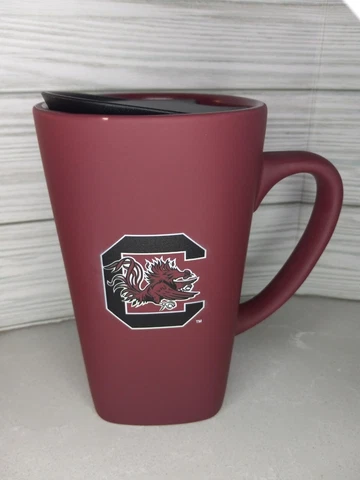 South Carolina Gamecocks 16oz. Soft Touch Ceramic Mug with Lid New Cover