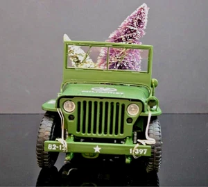 Jeep WWII 1942 Military Willys /1:18 Diecast LED Lights/Demo video/New/Free Ship - Picture 1 of 14