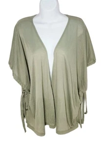 Womens - Jenni - Cover up - Drawstring - Sleeves/ Sheer - One Size - Olive NWT - Picture 1 of 4