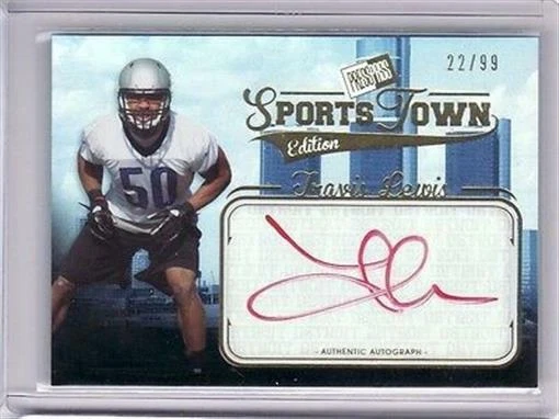 2012 Press Pass SportsTown Gold Autograph Travis Lewis Red Ink Auto /15 22/99 - Image 1 of 1