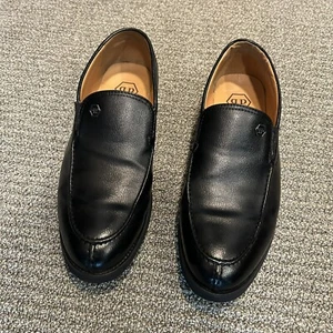 Philipp Plein Black Leather Loafers Fight Club Men's Size 40 US 7 Made In Italy - Picture 1 of 14