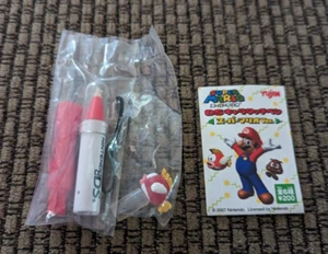 Nintendo Yujin DS NDS Super Mario Bros RED SHELL STYLUS PEN Cheep Cheep 2007 New - Picture 1 of 3
