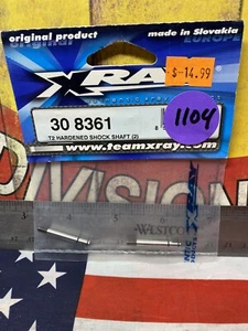 XRAY 30-8361 T2 Hardened Shock Shaft 2pc. ~NEW~ USA SHIPPED - Picture 1 of 3