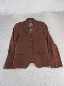 Zanella Sports Coat Womens 10 Brown Wool Blazer - Picture 1 of 8