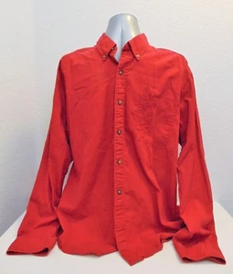 Men's Eddie Bauer Shirt Size XL Authentic Outdoor Outfitter Red Long Sleeves - Picture 1 of 5