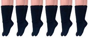 Long Cotton Lightweight Slouch Socks 6 PAIRS Size 9-11 - Picture 1 of 129