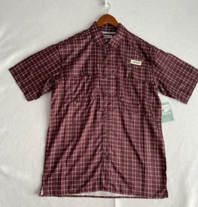 Magellan Fishing Shirt, Men's S Aransas Pass Plaid Relaxed Fit, Short Sleeve - Picture 1 of 13