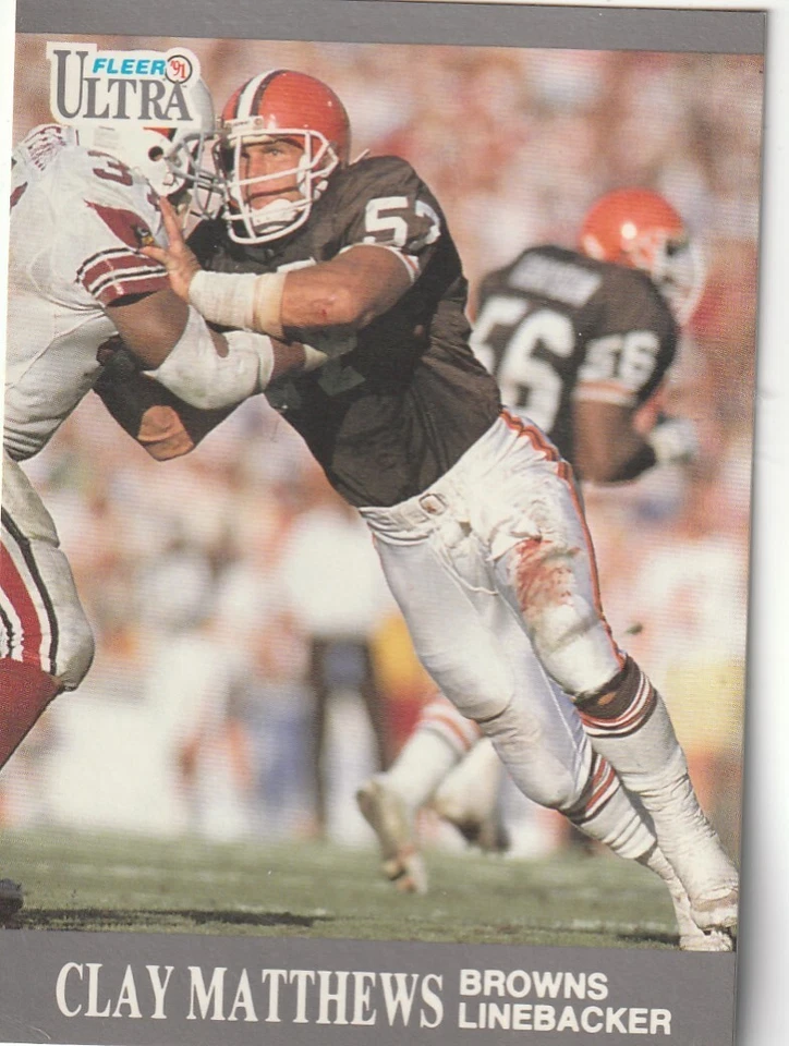 FREE SHIPPING-MINT-1991 Fleer Ultra Clay Matthews #31 BROWNS - Image 1 of 1