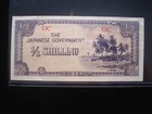 OCEANIA 1/2 Shilling 1942 OC Japan WWII JIM New Guinea m5082# Money Banknote