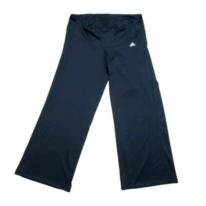 Adidas NWT PRIMEGREEN Womens 3X Blk AERO READY Wide Leg Flare Stretch Yoga Pants - Picture 1 of 17