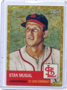 2022 TOPPS CHROME PLATINUM #9 STAN MUSIAL GOLD TOILE 27/50 STL CARDINALS 092223