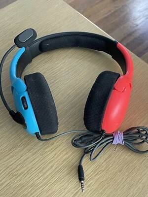 Nintendo подлинный переключатель проводной игровой гарнитуры наушники/наушники с микрофоном б/у - Изображение 1 из 4