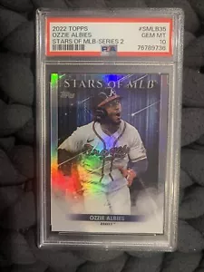 Ozzie Albies 2022 Topps Series 2 - Stars of MLB - SMLB-35 PSA 10 Gem Mint Graded - Picture 1 of 24