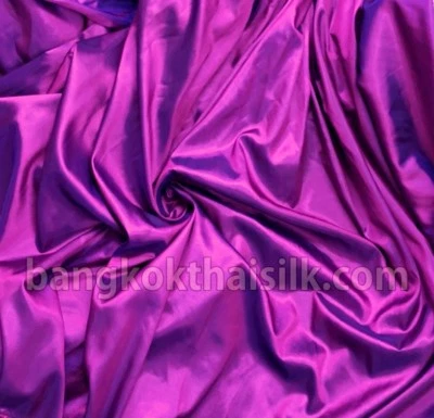PURPLE FUCHSIA TAFFETA FAUX SILK FABRIC 60"W for BRIDESMAID DRESS WEDDING DRAPE - Image 1 of 4