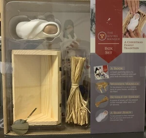 The Giving Manger Box Set Book Baby Jesus Straw Christmas Family Tradition - Picture 1 of 5