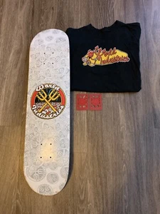 World Industries Devil Worship Team Deck With Shirt And Risers - Picture 1 of 18