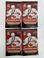 (Lot of 4) 2023 Upper Deck Team Canada Juniors Trading Cards Pack - Sealed #3
