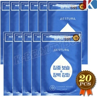 AESTURA Ceramide Intense Sheet Mask 25ml x 20pcs Moisturizer Facial Mask Sheets - Image 1 of 4