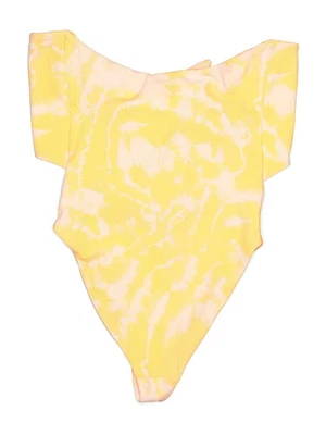 Traje de baño amarillo de una pieza 2 para mujer de ASOS Foto 1 de 2