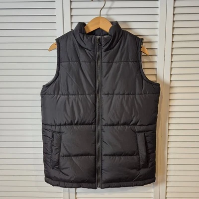Old Navy Kids Black Puffer Vest Extra Large (14-16) Sleeveless Jacket Ski Winter - Image 1 of 4
