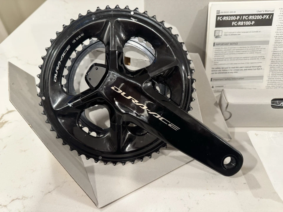 Shimano DURA-ACE FC-R9200-P Power Meter Crankset 52/36T 172.5mm Black Rare