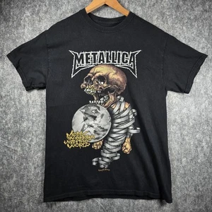 METALLICA Madly in Anger With The World Tour Pushead Artwork Womens Black Medium - Picture 1 of 9