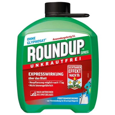 Roundup AC 5L Unkrautbekämpfung Unkraut Unkräuter Glyphosat-frei Löwenzahn - Bild 1 von 4