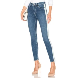 Hudson Barbara Side-Stripe High Rise Super Skinny (Cropped) Jeans Sz 24 NWT $225 - Picture 1 of 15