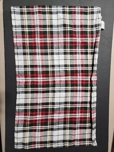 Pottery Barn Plaid Reißverschluss Kissenbezug 16x26 Baumwolle Leinen Weihnachtsdeko - Bild 1 von 11