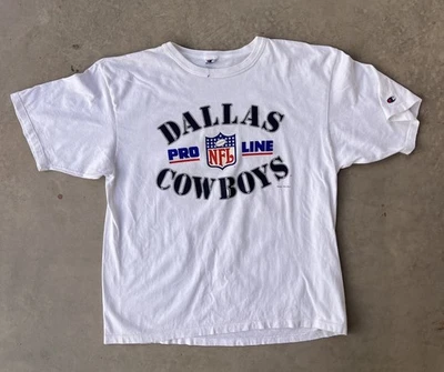 Camisa De Colección Dallas Cowboys XL Blanca Años 90 Campeón Pro Line 1994 NFL Fútbol Foto 1 de 4