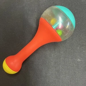 Little Tikes Maracas Musikinstrument Shaker Kind 8" roter Griff gelbes Ende - Bild 1 von 7