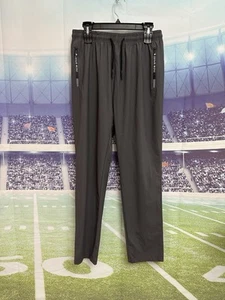 Closet Stretch Active New Sport Unisex Ultra Quick Drying Pants Joggers Gray Zip - Picture 1 of 14