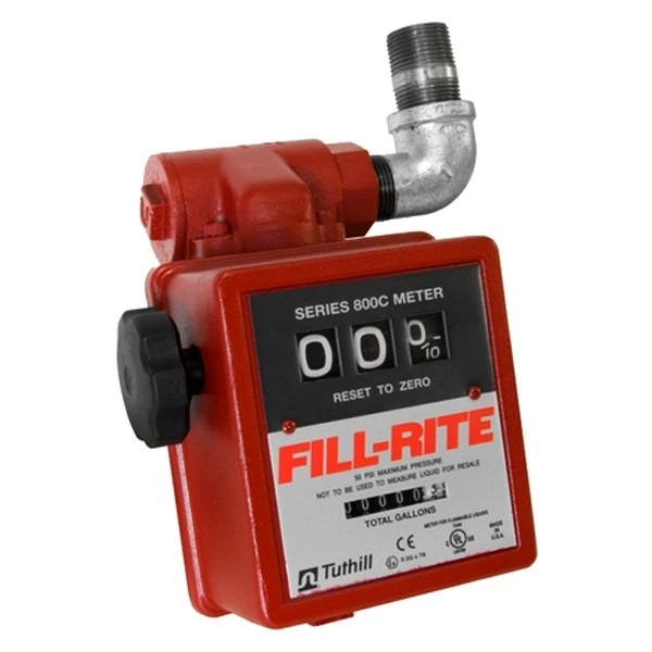 Fill-Rite 806C 3 Wheel Gravity Meter With Strainer 5 to 20 GPM