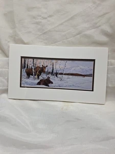 Jon Van Zyle "oh, oh" Alce.  Stampa slitta cane - Foto 1 di 5