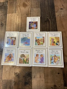 Lot of 9 - Children's Bible Treasury hardcover The Birth of Jesus Vtg 1993 - Foto 1 di 18