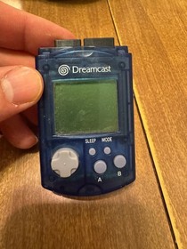 Sega Dreamcast Blue Virtual Memory Unit VMU HKT-7000 video game controller item