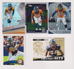 FIVE CARD VON MILLER LOT WITH NUMBERED INSERT - - Picture 1 of 1