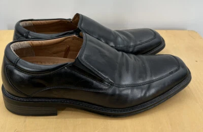 Zapatos de vestir informales mocasines George negros Dominic para hombre talla 10,5 usados una vez Foto 1 de 4