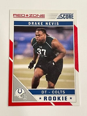 2011 Panini Score Football Red Zone #332 - Drake Nevis RC - Indianapolis Colts - Image 1 of 2
