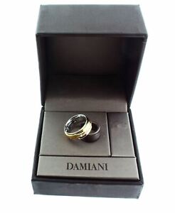 Damiani 18K 3 tone Gold Twister Band Diamond Ring size 7