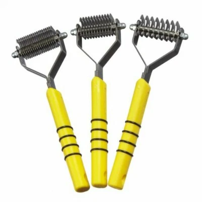 Smart Grooming Smart Tails Yellow Handle - MEDIUM Horse Mane Tail Thinner Rake - image 1 of 4